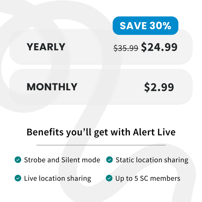 Alert Live – Real-Time Safety Sharing Subscription - Pebblebee