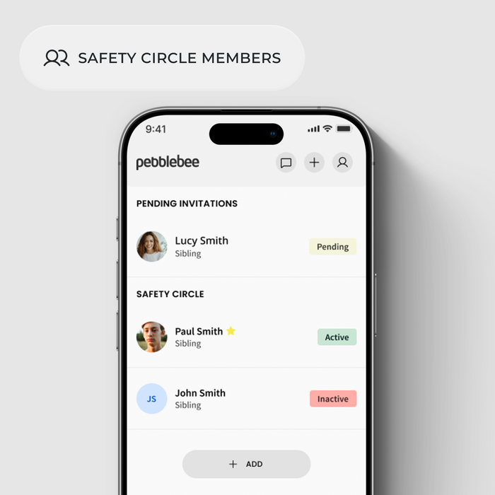 Alert Live – Real-Time Safety Sharing Subscription - Pebblebee