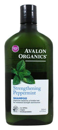 Avalon Organics: Shampoo Strengthening Peppermint, 11 Oz
