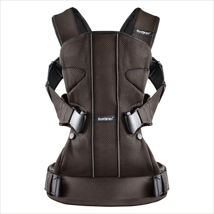 Baby Bjorn Baby Carrier One in Brown and Black Mesh