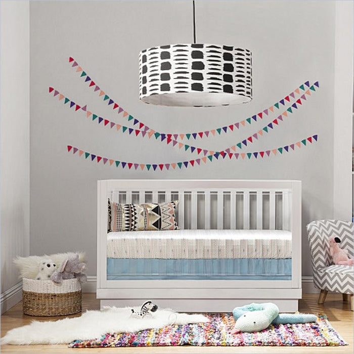 Babyletto Harlow 3-in-1 Convertible Crib in Acrylic White Base