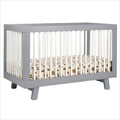 Babyletto Hudson 3-in-1 Conv. Crib with Toddler Rail in Grey/White
