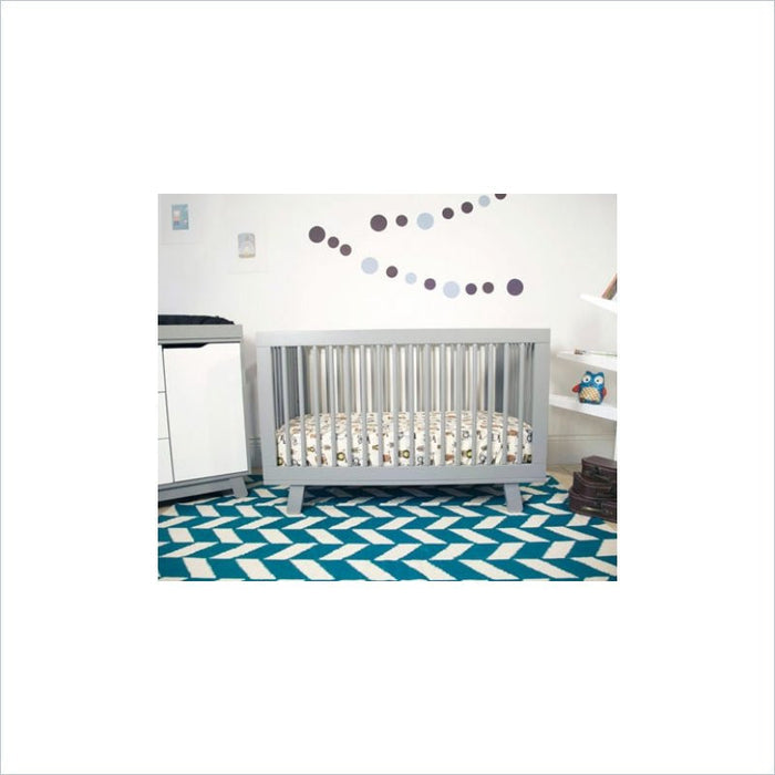Babyletto Hudson 3-in-1 Convertible Crib with Toddler Rail in Grey