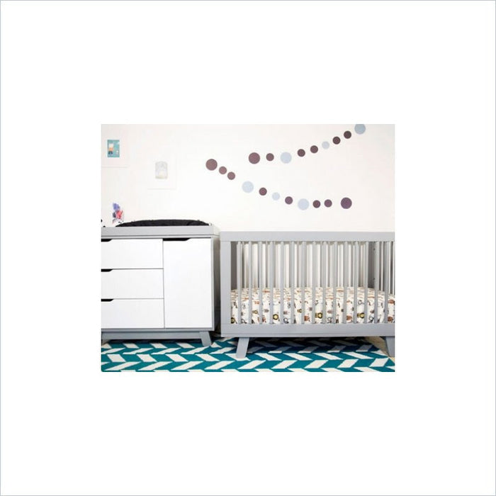 Babyletto Hudson Dresser with Changer Tray in Grey/White