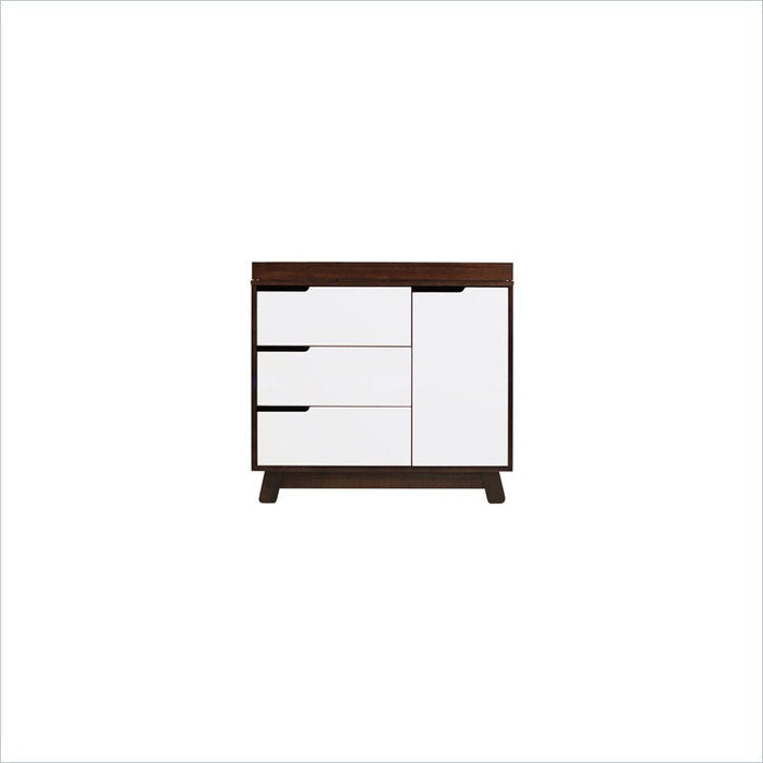 Babyletto Hudson Dresser with Changer Tray in White/Espresso