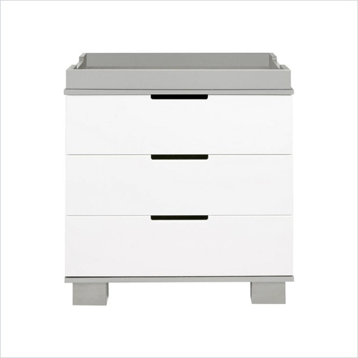 Babyletto Modo 3-Drawer Wood Changing Table in Grey and White
