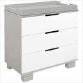 Babyletto Modo 3-Drawer Wood Changing Table in Grey and White