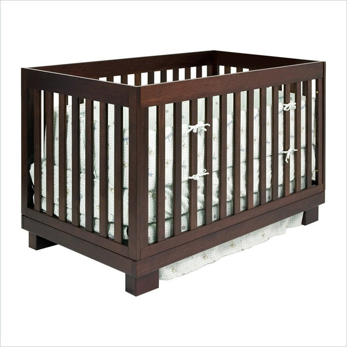 Babyletto Modo 3 in 1 Convertible Wood Crib with Toddler Rail in Espresso