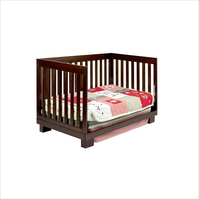 Babyletto Modo 3 in 1 Convertible Wood Crib with Toddler Rail in Espresso
