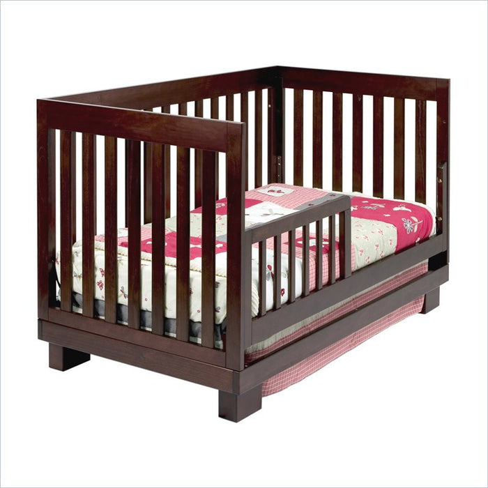 Babyletto Modo 3 in 1 Convertible Wood Crib with Toddler Rail in Espresso