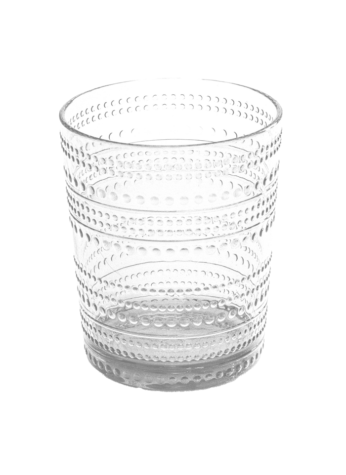 Beaded DOF Shatterproof Premium Plastic Drinkware Collection: Clear