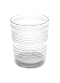 Beaded DOF Shatterproof Premium Plastic Drinkware Collection: Clear