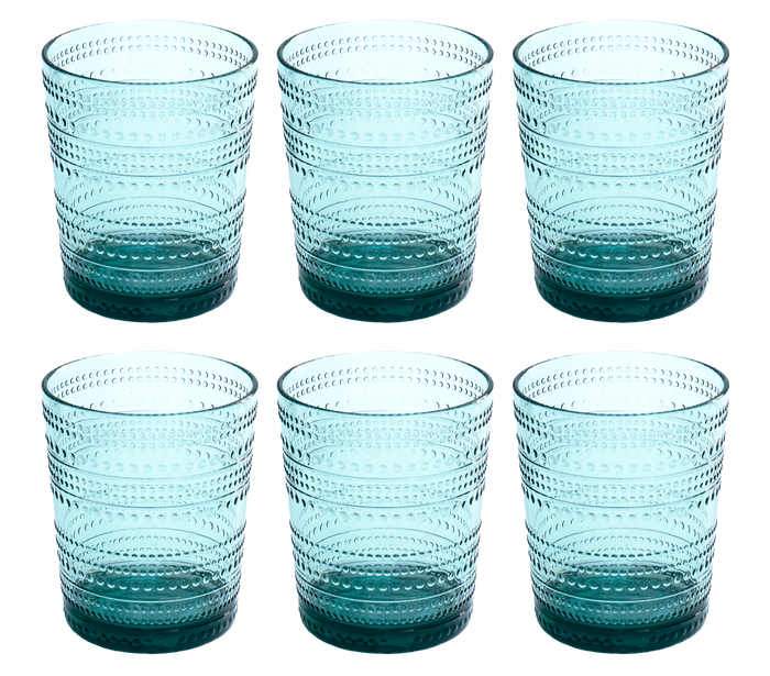 Beaded DOF Shatterproof Premium Plastic Drinkware Collection: Clear