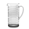 Beaded Shatterproof Premium Plastic Clear Pitcher: Clear