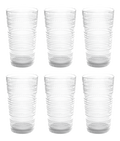 Beaded Tall Tumbler Shatterproof Premium Plastic Drinkware: Clear