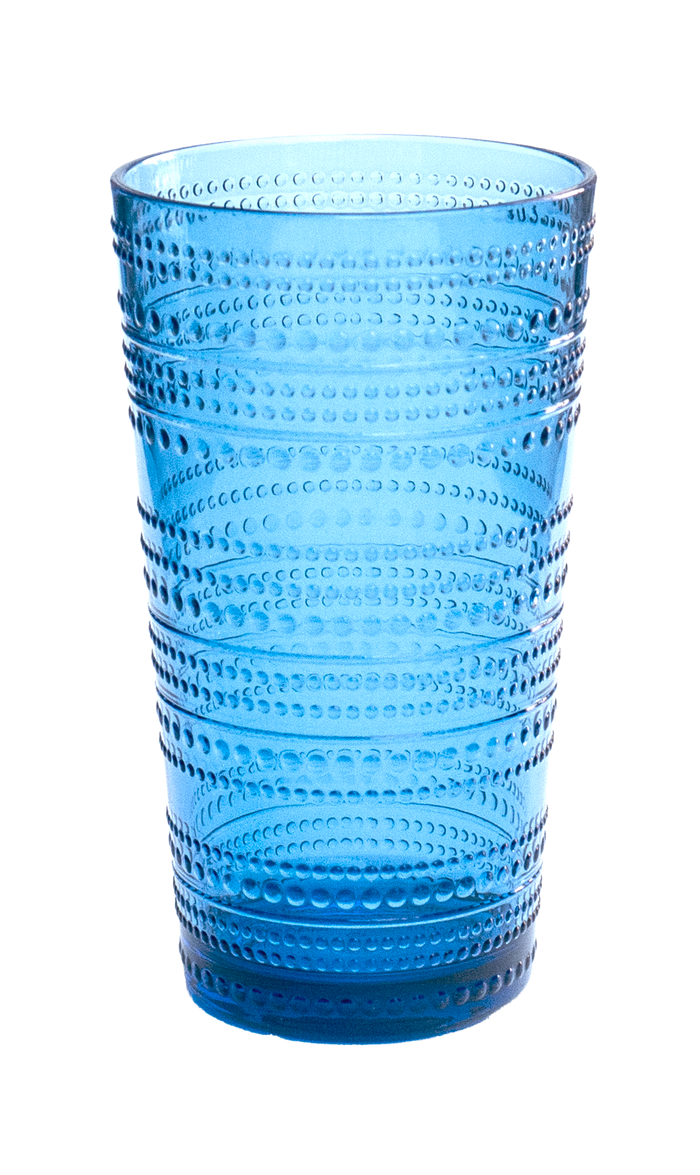 Beaded Tall Tumbler Shatterproof Premium Plastic Drinkware: Clear
