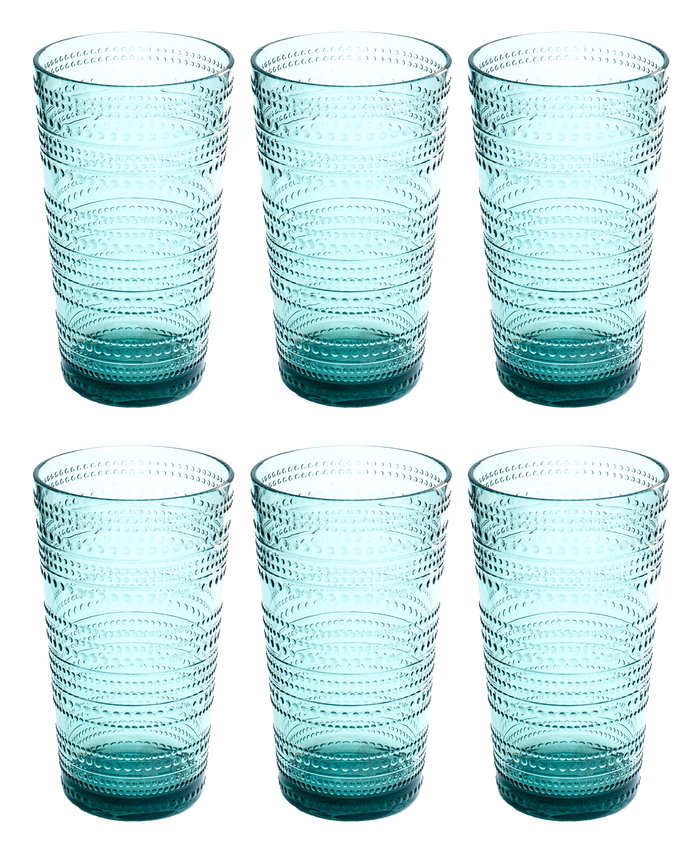 Beaded Tall Tumbler Shatterproof Premium Plastic Drinkware: Clear