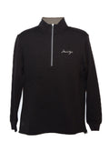 Black 1/4 Zip Optic Pullover