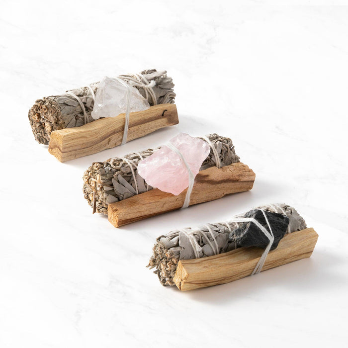 Black Tourmaline Smudge Ritual Set – Cleanse, Protect & Invite Positive Energy