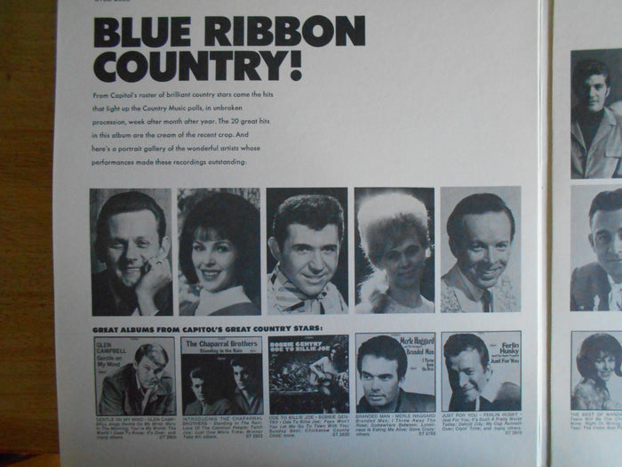Blue Ribbon Country! 2 Big Records. . . 20 Big Country Songs