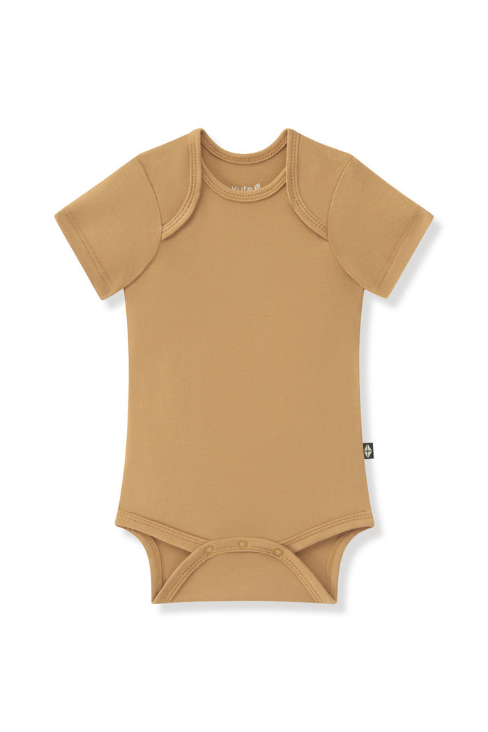 Bodysuit in Ochre on a white background