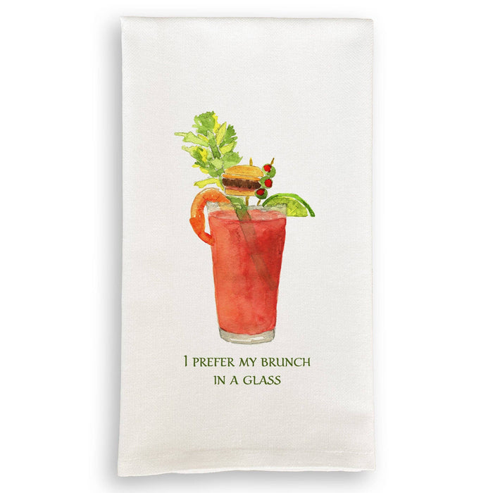 Brunch In a Glass: Dishtowel / Keep Words / -