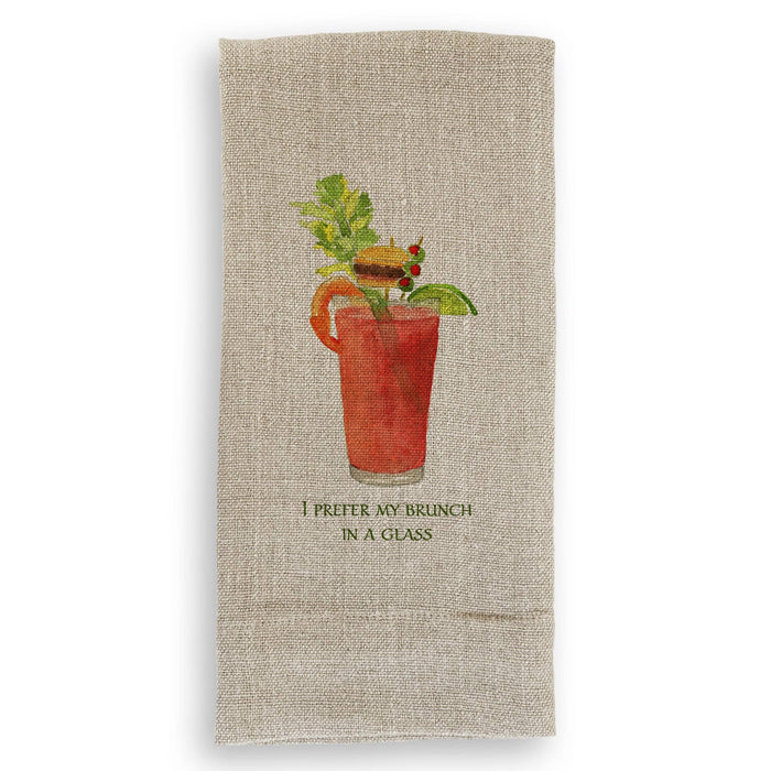 Brunch In a Glass: Dishtowel / Keep Words / -