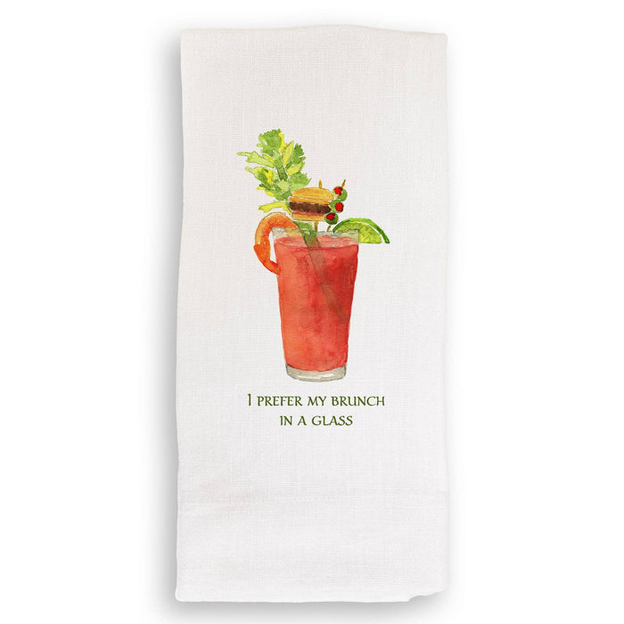 Brunch In a Glass: Dishtowel / Keep Words / -