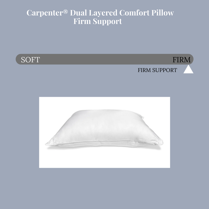 Carpenter® Dual Layered Comfort Pillow Firmness Level