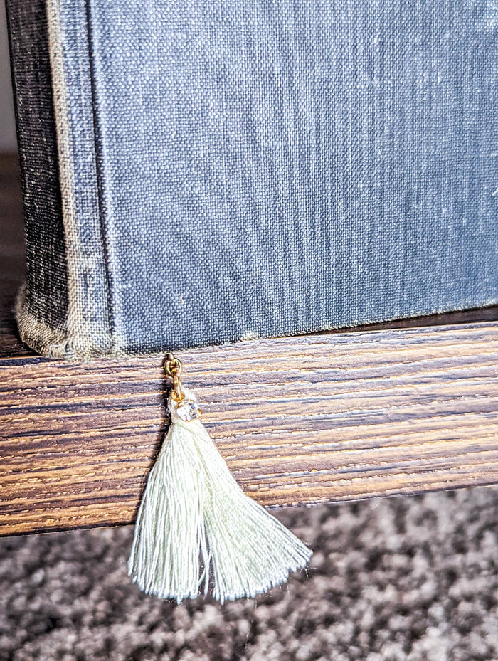 Celestial Snake Gold Chain Bookmark With Tassel or Crystal