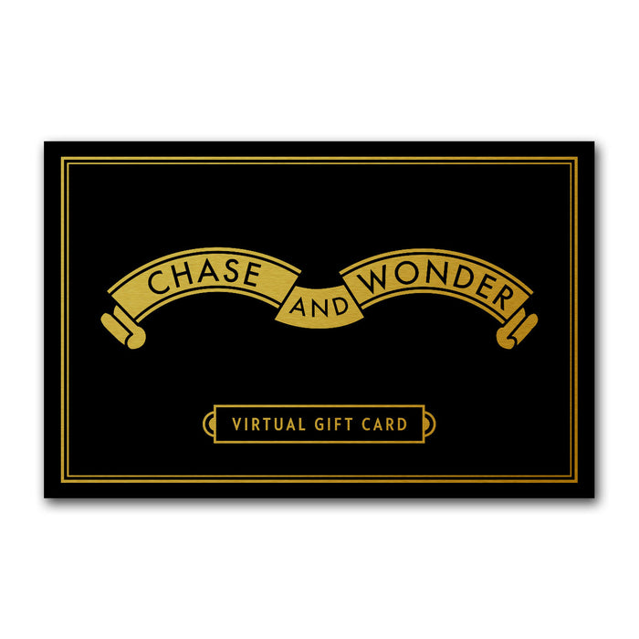 Chase and Wonder gift card, luxury home fragrance gift voucher
