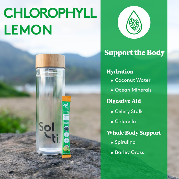 Sol-ti SuperStix Chlorophyll, benefits: Hydration, Digestive Aid and Whole Body Support
