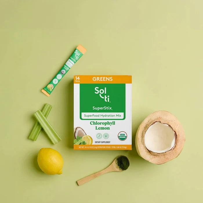Sol-ti Greens SuperStix Chlorophyll Lemon with celery, lemon & coconut