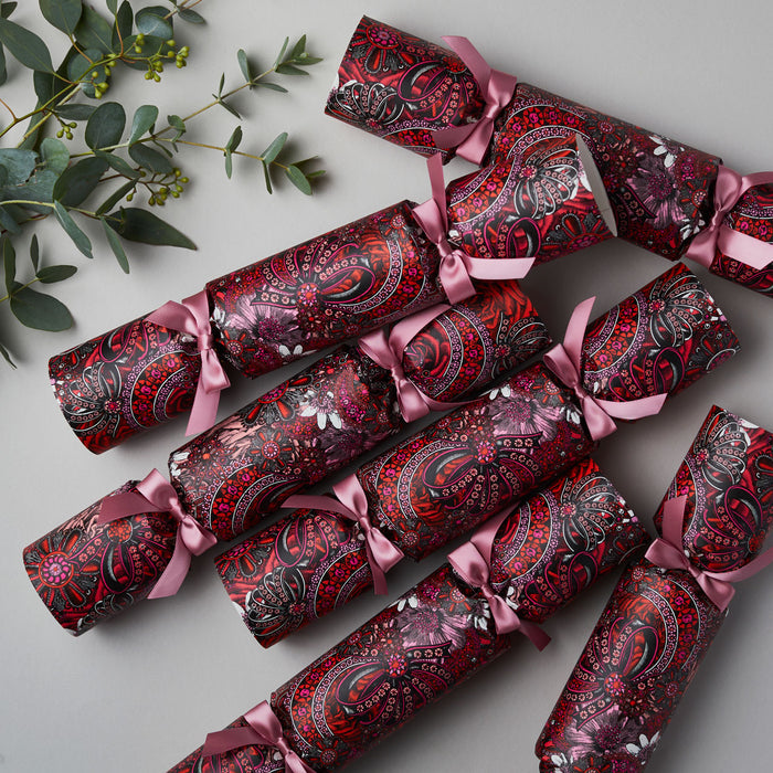 "Christmas Jewels" Luxury Candle Christmas Crackers Christmas cracker opened to reveal the scented candle gift inside