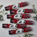 "Christmas Lady" Luxury Candle Christmas Crackers by Chase and Wonder, hand-rolled luxury crackers with illustrated design