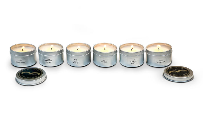 "Christmas Baubles" Luxury Candle Christmas Crackers Christmas cracker opened to reveal the scented candle gift inside