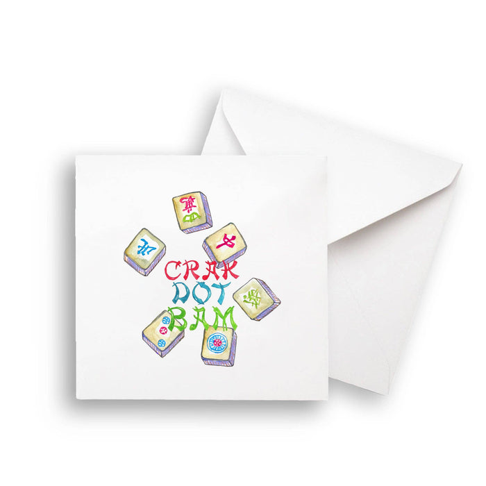 Colorful Mahjong Tiles: Dishtowel / -