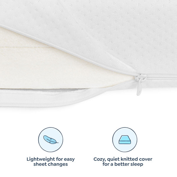 M53114W,DaVinci,Comfort Crib Mattress with Removable Waterproof Knit Cover in White