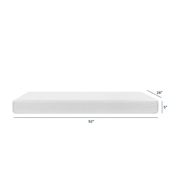 M53114W,DaVinci,Comfort Crib Mattress with Removable Waterproof Knit Cover in White