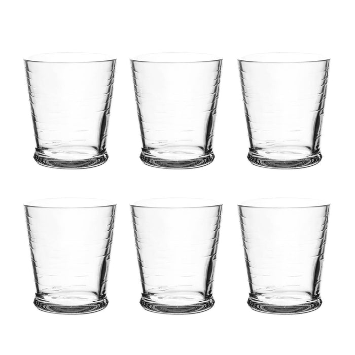 Cordoba Clear Shatterproof Plastic Drinkware Collection: Stacking Goblet
