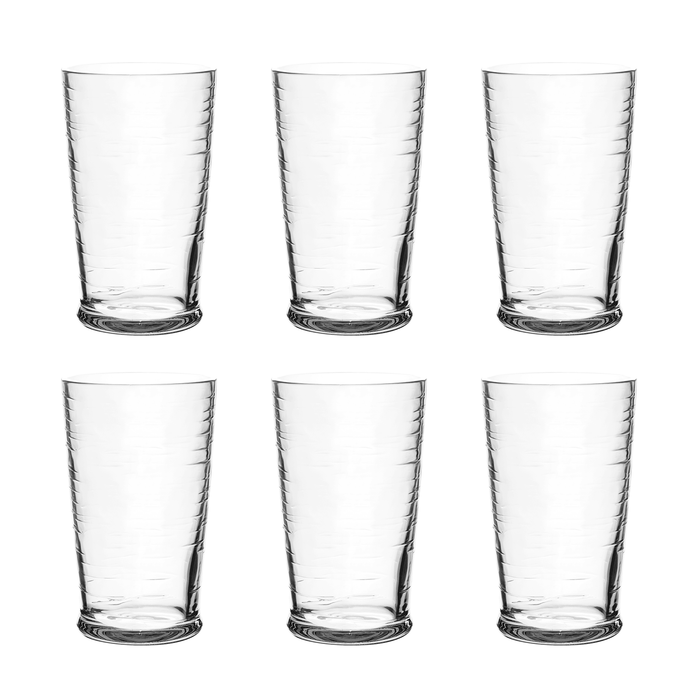 Cordoba Clear Shatterproof Plastic Drinkware Collection: Stacking Goblet
