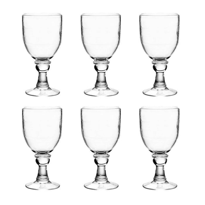 Cordoba Clear Shatterproof Plastic Drinkware Collection: Stacking Goblet