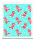 Cowboy Boots  Swedish Dishcloth - Reusable Sponge Cloth