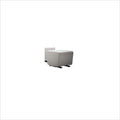 Dutailier Fogo Espresso Upholstered Ottoman in Cloud