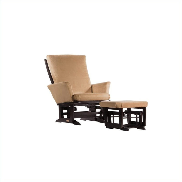Dutailier Grand Modern Glider Rocker with Multiposition Lock and Ottoman
