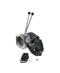 Early Bronco D-20 "J" Type Stainless Steel Twin-stick Shifter, AOD Conversion, W/boot P/N EB20J T3