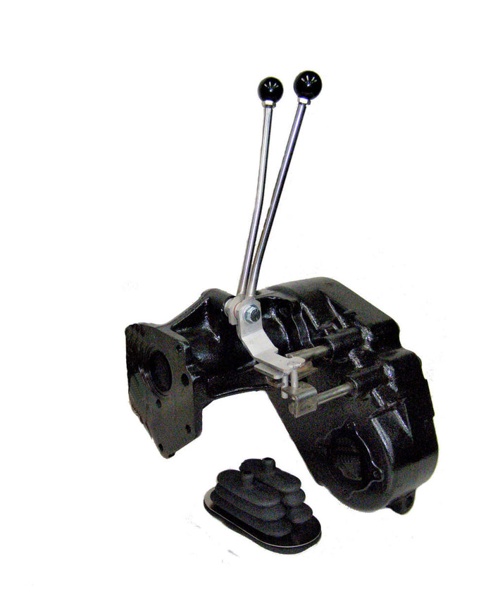 Early Bronco D-20"J" Type Stainless Steel Twin-stick Shifter W/boot P/N EB20J T1