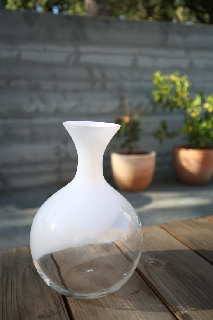Exclusive White Glass Decanter
