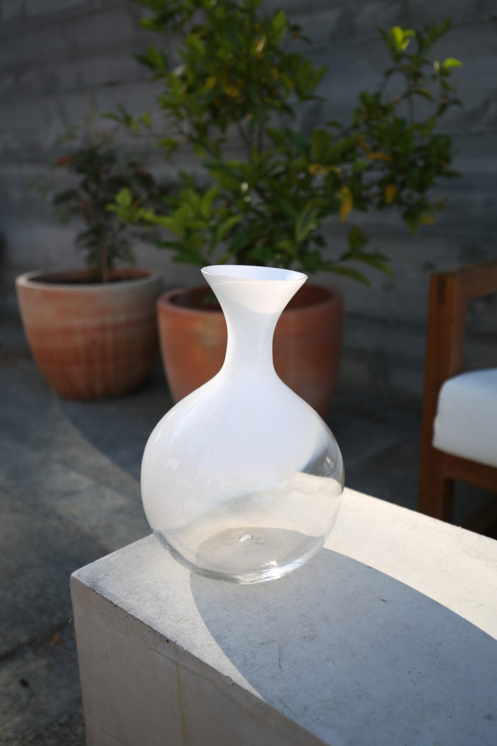 Exclusive White Glass Decanter