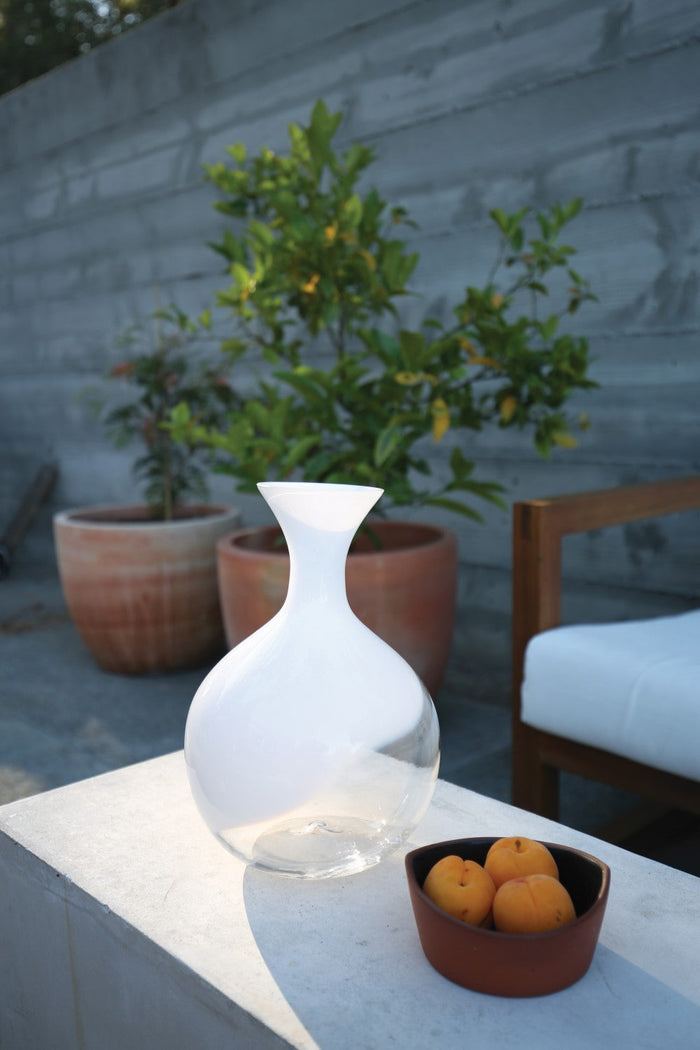 Exclusive White Glass Decanter